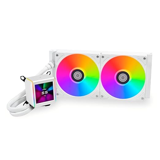 Lian Li Galahad II LCD 280 ARGB AIO White Liquid CPU Cooler