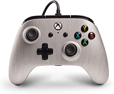 Xbox One Enhanced Wired Controller|Gamepad|Rumble|Brushed Aluminum|PowerA (Xbox One)