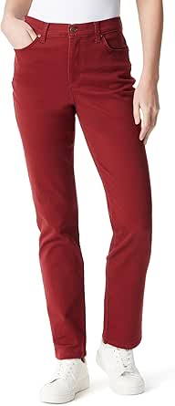 Gloria Vanderbilt Women's Amanda Corduroy High Rise Straight Leg Pant Standard