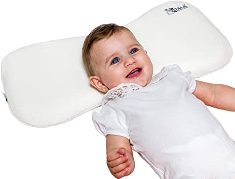 Koala Babycare Head Care Orthopedic Memory Foam Baby Head Shaping Pillow Cushion for Infants 0-36 Months with Two Replacement Covers - Baby Pillow for Newborn Prevent Flat Head/Plagiocephaly - Maxi