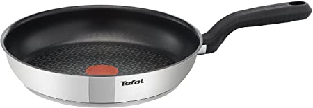 Tefal Comfort Max Stainless Steel Non-Stick Frying Pan, 28 cm - Silver