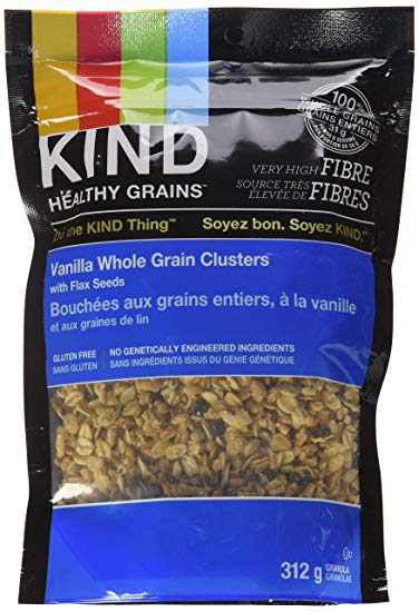 KIND Healthy Grains Clusters Vanilla Whole Grain Clusters with Flax Seeds, 312g