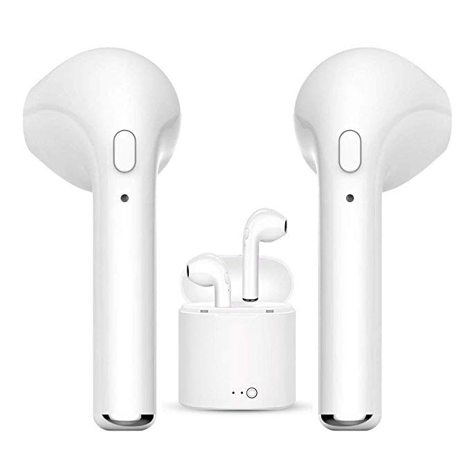 Bluetooth Headphones Wireless Headphone Mini in-Ear Headsets Sports Earphone with 2 True Wireless Earbuds and Charging Case Compatible with Smartphone and More