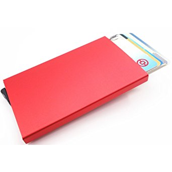 Credit Card Holder RFID Blocking Aluminum Business Card Holder Pop-up Card Case