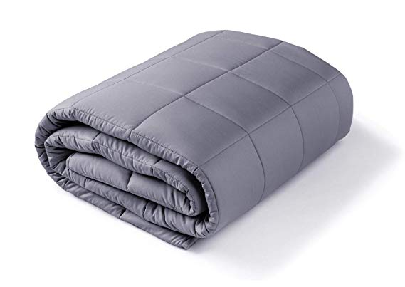 Deeto Weighted Blanket (60"x80",20 lbs,Queen Size) 2.0 Cotton Heavy Blanket for Kid/Adult, New Idea of Sleep, Feeling of Being Hugged, Providing Calm and Comforting Sleep
