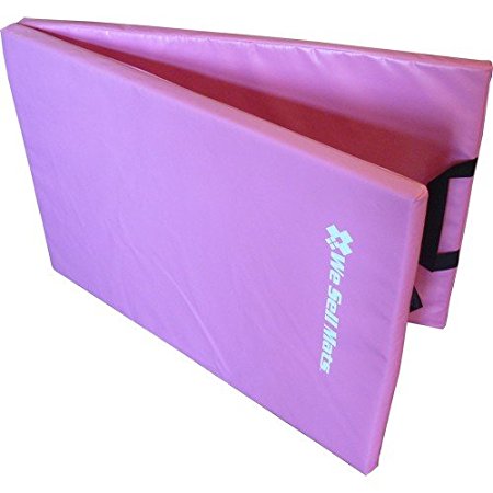 We Sell Mats Thick Folding Excercise Pilates Yoga Mat with Carry Handle