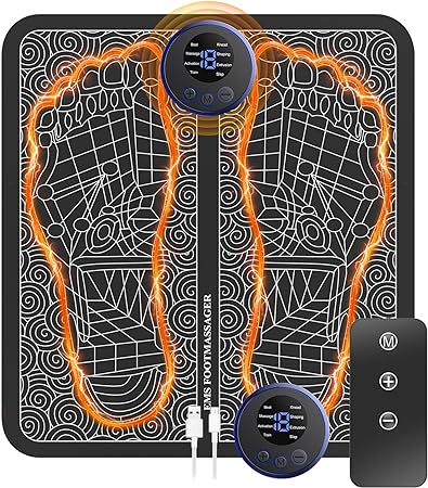 Ems Foot Stimulator EMS Foot Stimulator Foot Massage for Neuropathy feet Massager with Remote Control for Circulation and Pain Relief for Improved Circulation or Muscle Relaxation and Pain Relief