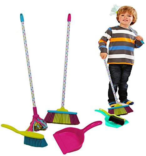 Toy Mop, Broom, Brush and Dustpan