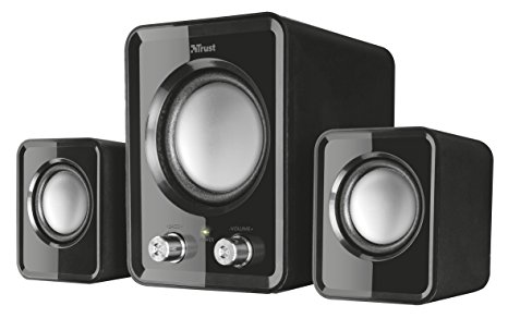 Trust Ziva Compact 2.1 PC Speakers with Subwoofer for Computer and Laptop, 12 W, USB Powered