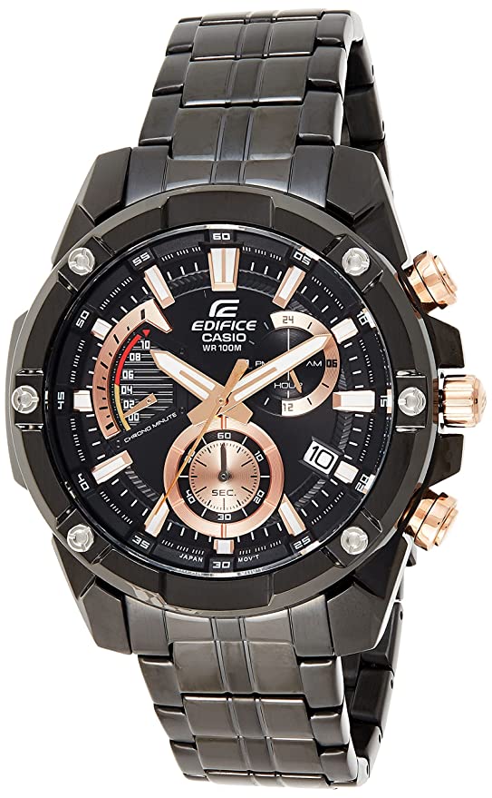 Casio Edifice Analog Black Dial Men's Watch-EFR-559DC-1AVUDF (EX428)