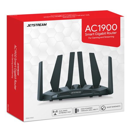 Jetstream AC1900 Dual Band WiFi Gaming Router, 801.11a/b/g/n/ac - Walmart Exclusive!
