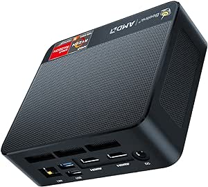 Beelink SER5 Mini PC AMD Ryzen 5 5560U 6C/12T 8MB Cache, 16GB RAM 1TB NVME SSD, 4K Triple Display HDMI  DP, USB-C AUTO Power ON, WOL, PXE, Micro pc Gaming Computer