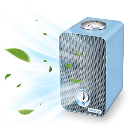 Air Purifier Home TOPELEK Air Cleaner with True HEPA&Active Carbon Filter UV light and Ioniser - 3 Speed Compact Freshener with Top Projector for Pollen, Dust, Allergies, Smoke, Pets Dander (CADR 100)