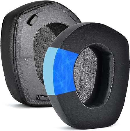 defean RS165 175 185 195 Upgrade Quality Ear Pads Replacement Ear Cushion Foam Compatible with Sennheiser HDR RS165,RS175, RS185,RS195 RF Wireless Headphone,Added Thicknes (Silky Cool Gel)