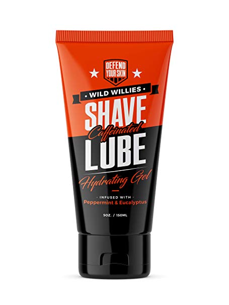 Wild Willies Shave Lube Premium Shaving Gel with Jojoba & Eucalyptus