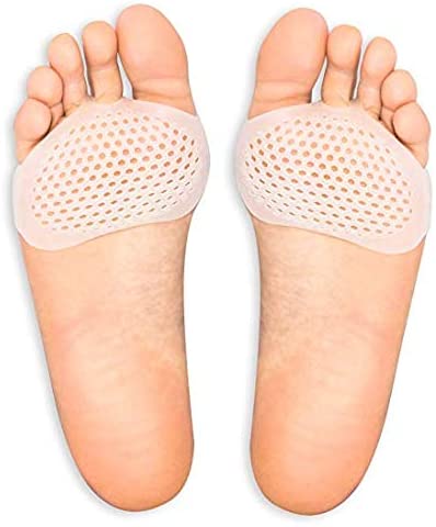 Breathable Metatarsal Pads, Gel Ball of Foot Pain Relief Cushions, Metatarsalgia & Morton’s Neuroma Support for Men and Wonen - 8 Pack