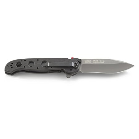 Columbia River Knife and Tool's M21-04G Black Folding Work Knife with Razor Sharp Edge Blade