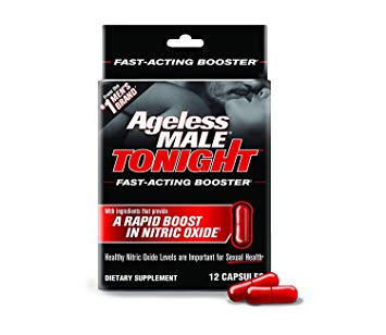 Ageless Male Tonight Total Rapid Sexual Performance Enhancement Supplement & Nitric Oxide Booster by New Vitality (12 Count)