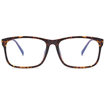 SOJOS Blue Light Blocking Glasses Square Eyeglasses Frame Anti Blue Ray Computer Game Glasses SJ5034