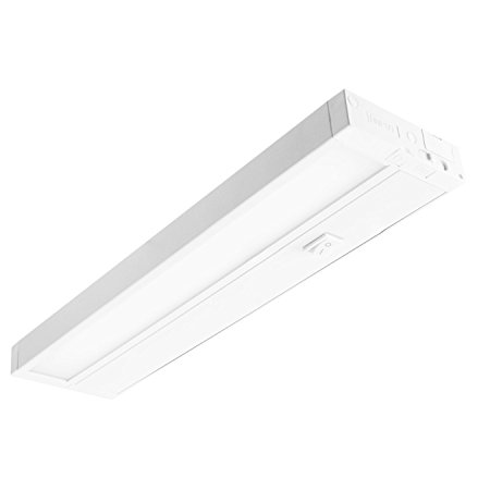 Kobi Electric K7M8 500 lm 5000K LED Under cabinet Lighting Fixture, 14", White Finish