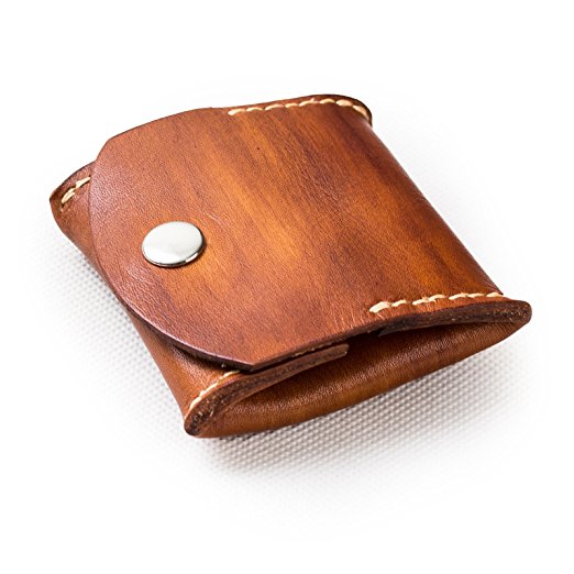ANCICRAFT Soft Genuine Leather Coin Purse Change Pouch Wallet By Handmade Vintage Gift