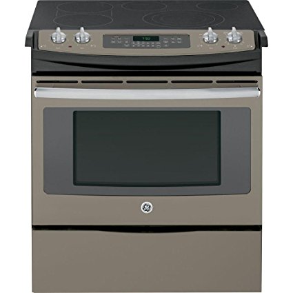 GE JS750EFES 30" Slate Electric Slide-In Smoothtop Range - Convection