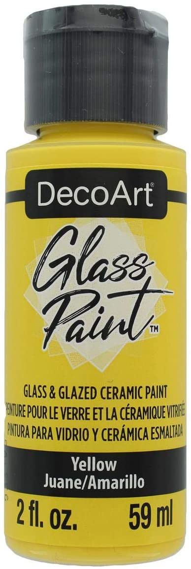 Deco Art GLASS PAINT 2OZ YELLOW, us:one size
