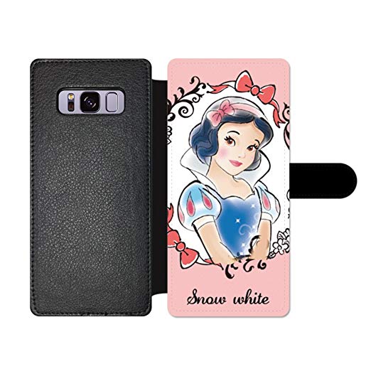 GSPSTORE Samsung Galaxy S8 Wallet Case,Disney Princess Little Mermaid (Ariel),Snow White,Belle Flip Pu Wallet Case with Card Pockets for Samsung Galaxy S8#06
