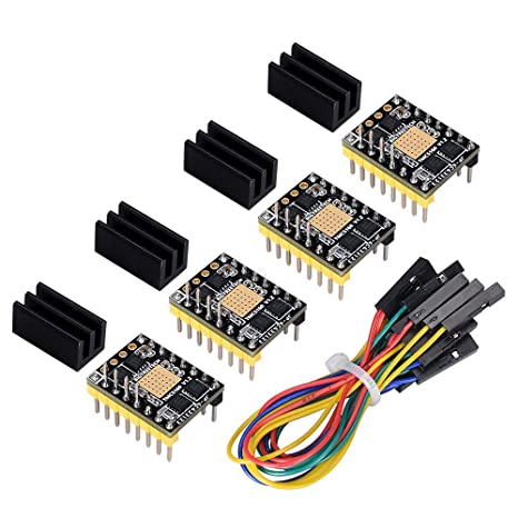 BIGTREETECH 3D Printer Parts TMC5160 V1.2 SPI Stepper Motor Driver Ultra-Silent Driver MKS TMC2208 TMC2130 for SKR V1.3 MKS GEN L Control Board(4pcs a Pack)