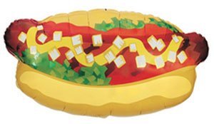 Single Source Party Supplies - 32" Hot Dog Mylar Foil Balloon