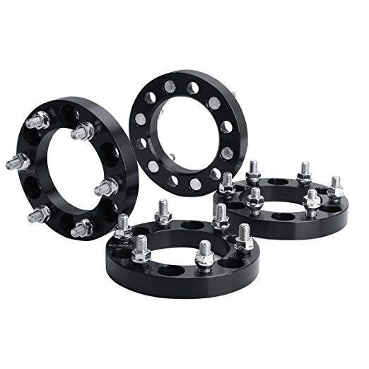 6X5.5 Wheel Spacers for Toyota, KSP Forged 1"(25mm) 6x5.5 to 6x5.5 Thread Pitch M12x1.5 Hub Bore 108mm Wheel Adapters for Tacoma 4Runner Tundra FJ Land Cruiser Black,2 Years Warranty