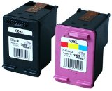 YoYoInk Remanufactured Ink Cartridges Replacement for HP 60XL 60 XL 1 Black 1 Color 2-Pack - With Ink Level Display Indicator