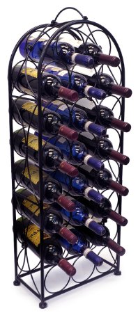 Sorbus® Wine Rack Stand Bordeaux Chateau Style - Holds 23 Bottles of Your Favorite Wine - Elegant Looking French Style Wine Rack to Compliment Any Space - No Assembly Required