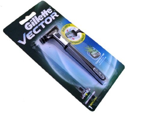 Gillette Vector Razor with Blade Fits Contour / Atra Refill Cartridge
