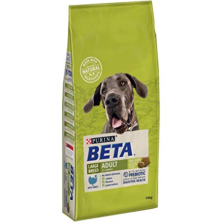 PURINA BETA Adult Large Breed Dry Dog Food with Turkey, 14 kg