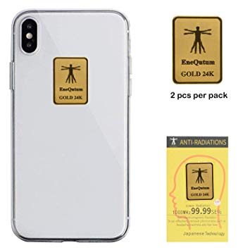 EMF Protection Cell Phone Stickers, EMR Blocker Neutralizer Device, Anti Radiation Protector Shield for All Mobile Phones, iPad iPod, MacBook, Computer, Laptop(2 Pack)