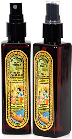 Song of India - India Temple Room Spray Two Bottle Set (100ml Each)