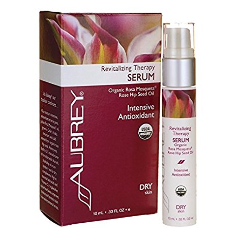 Revitalizing Therapy Serum Intensive Anttioxidant - Dry Skin Aubrey Organics .33oz (10ml) Liquid
