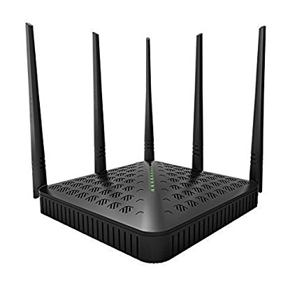 Tenda Fh1202 1200mbps Dual-speed Wireless Wifi Router,2.4ghz,5ghz,5 5dbi Antennas, and WPS Button,802.11n