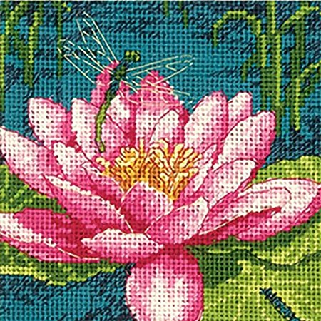 Dimensions Crafts Needlepoint Kit, Dragon Lily