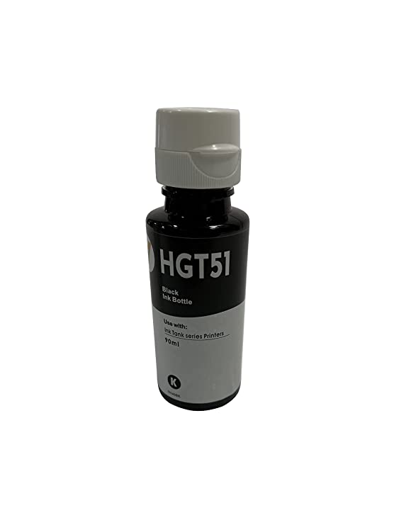 SDS Refill Ink Compatible for HP GT51/52 Used with DeskJet GT 5810/GT 5811/GT 5820, GT 5821 Printer, Ink Tank 115/116/310 Printer, 315/319/410/415/416/419/457 Printers Black
