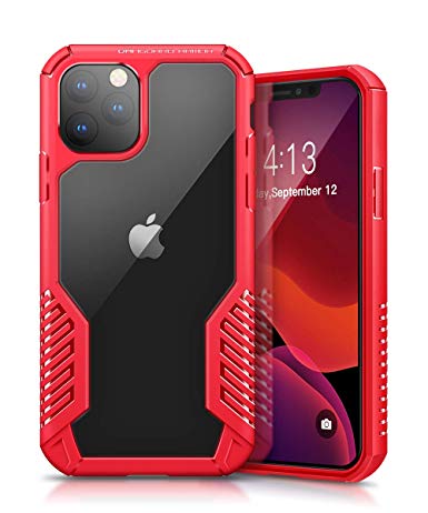 MOBOSI Vanguard Armor Designed for iPhone 11 Pro Max Case, Rugged Cell Phone Cases, Heavy Duty Military Grade Shockproof Drop Protection Cover for iPhone 11 Pro Max 6.5 Inch 2019, Red