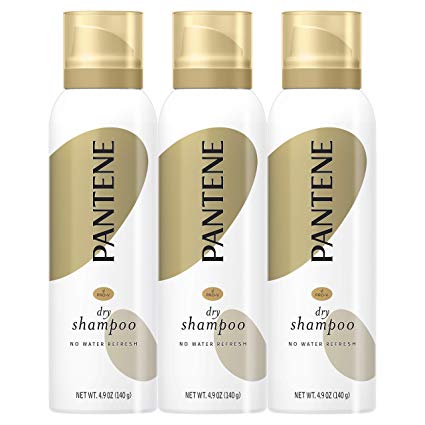 Pantene, Dry Shampoo, Refresh Hair Without Washing, Pro-V, 4.9 fl oz, Triple Pack