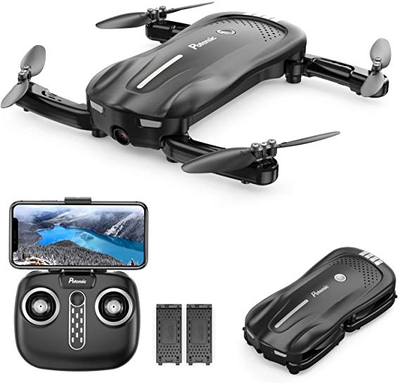 Drone with Camera for Adults, Potensic D18, 1080P Live Video FPV WiFi Drone, Foldable Portable Quadcopter with Double Batteries, 16-20 Min, Optical Flow, Anti-Collision RC Drone for Beginner and Kids