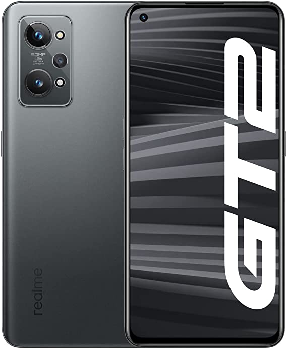 realme GT2 5G Smartphone Libre, Pantalla AMOLED de 120 Hz, Snapdragon 888 5G, Diseño inspirado en papel, Gran batería de 5000 mAh, Carga SuperDart de 65 W, Dual SIM, 12 256 GB, Acero Negro