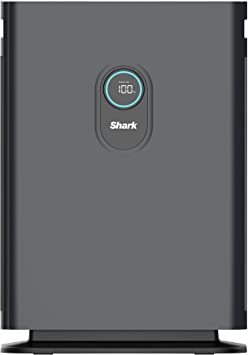 Shark HE402AMZ Air Purifier 4 True HEPA with Microban Protection, up to 1000 Sq. Ft., Captures 99.98% of particles, allergens, viruses, smoke, odors to 0.1–0.2 microns, Advanced Odor Lock, 4 Fan, Grey