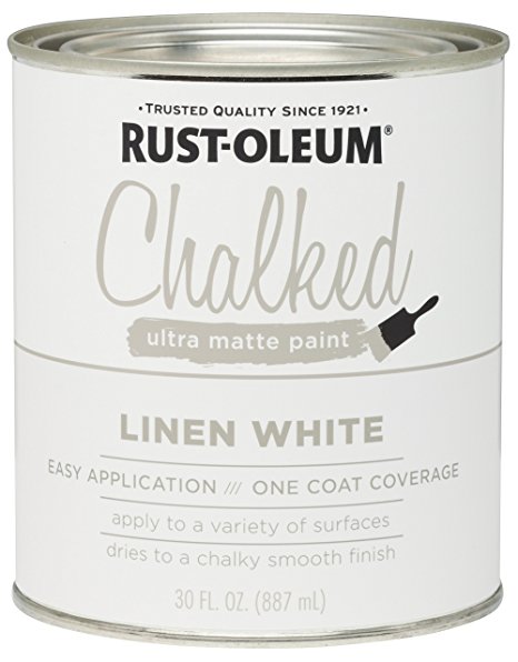 285140 Rust-Oleum Ultra Matte Interior Chalked Paint 30 oz,  Linen White