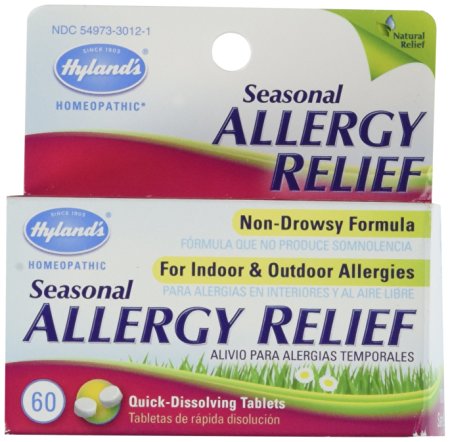 Hyland's Homeopathic Seasonal Allergy Relief 60 Tablets