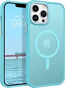 BENTOBEN for iPhone 13 Pro Max Phone Case,iPhone 13 Pro Max Magnetic Case [Compatible with MagSafe] Translucent Matte Shockproof Women Men Protective Case Cover for iPhone 13 Pro Max 6.7",Teal Blue