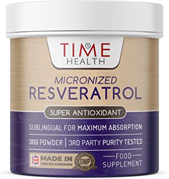 98% Micronized Resveratrol Capsules - Optimum Bioavailability - Pure & Natural Trans Resveratrol Derived from Japanese Knotweed - UK Manufactured - Zero Additives (30g Powder Tub)